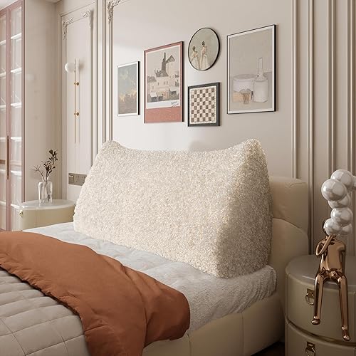 Miniatura 5 de Almohada de cuña para cama - Almohada de lectura para dormitorio, soporte de espalda mientras está sentado en la cama, almohada lumbar ergonómica