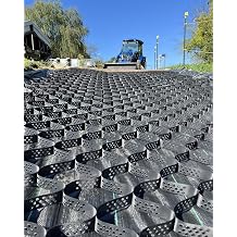 Heavy Duty Gravel Grid for Garden Stones, Honeycomb Path Gravel Grid, Plastic Paving Stabilizer Driveway Grid Geo Cell Grids, 2 Inch Thick2x5M/6.6x16.4FT