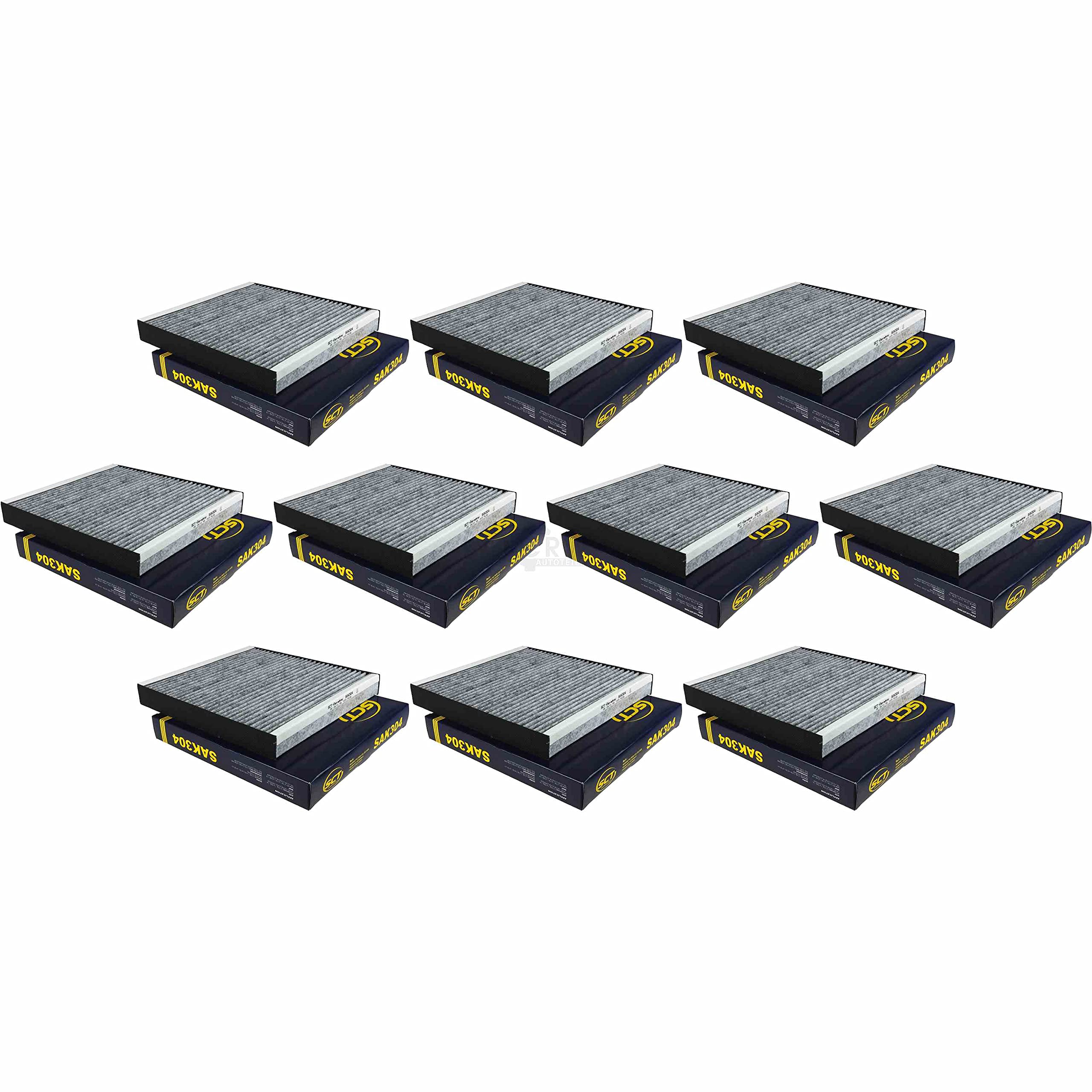 Juego de 10 filtros originales SCT 85500168 SAK 304 para habitáculo de polen
