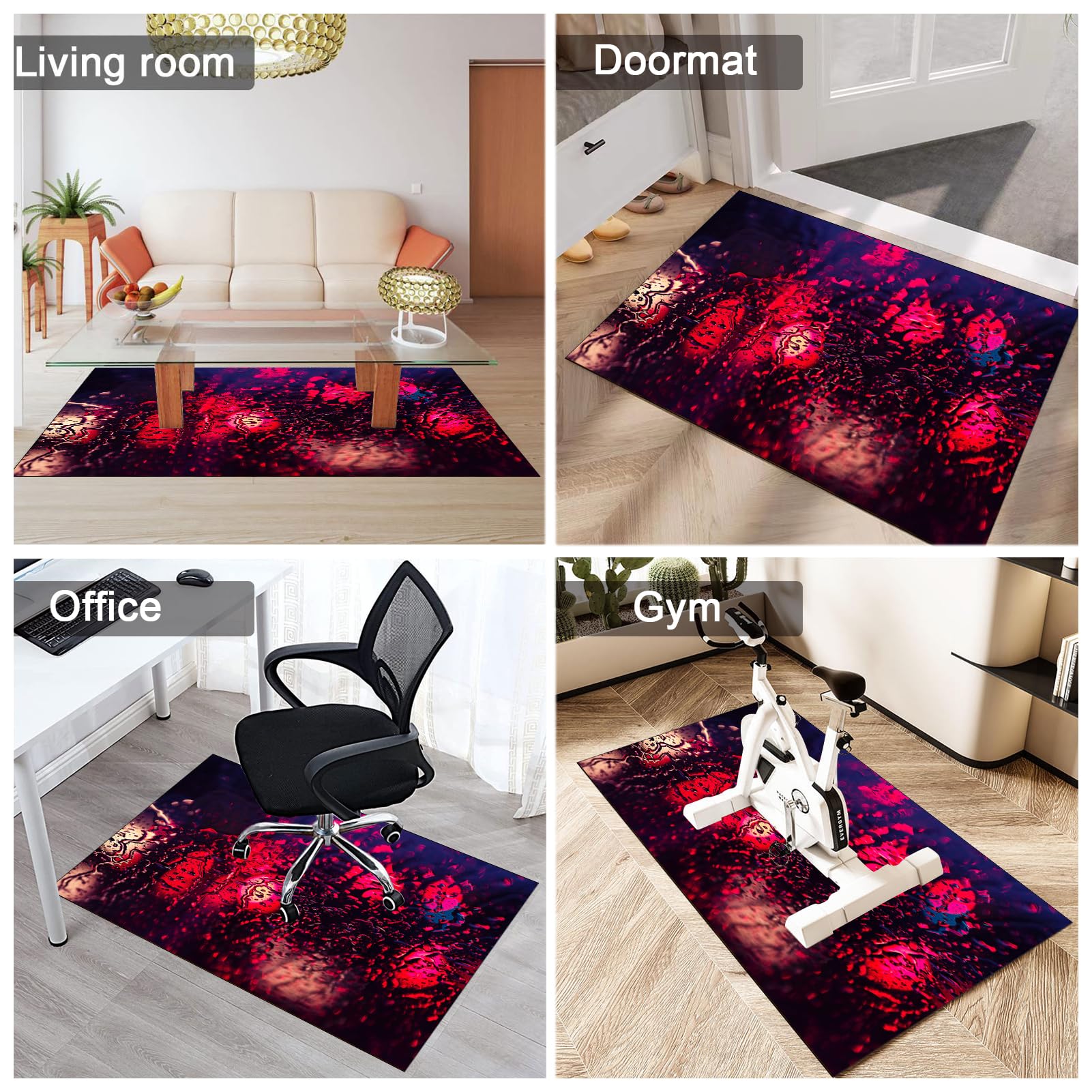 Tappeto Per Sedia Da Ufficio/Gaming 120x150 Cm - Antiscivolo, Salvapavimento Per Sedie Con Ruote, Spessore 4mm - Foto 13