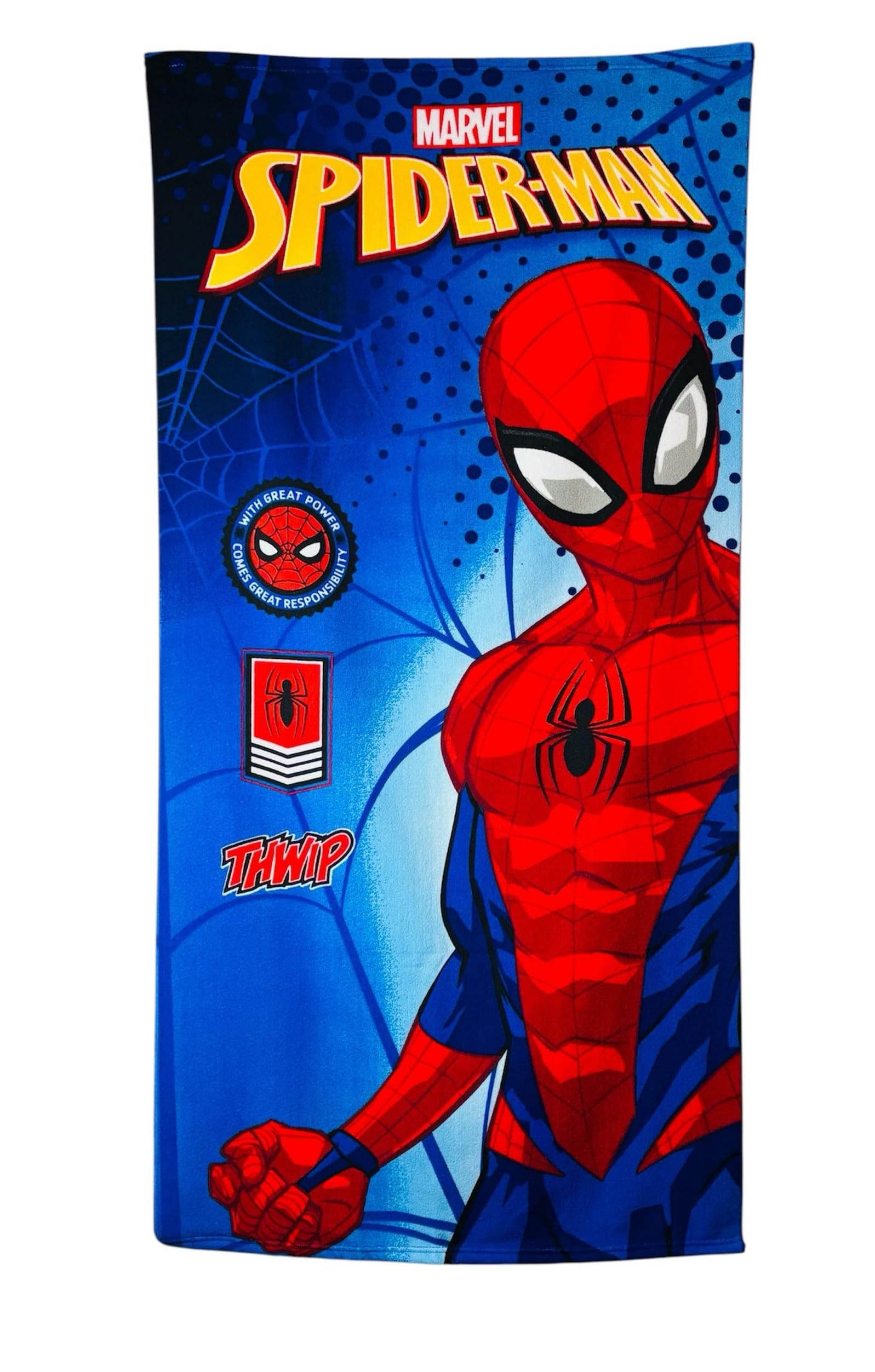 Tdl Multicolour Spiderman Microfibre Beach Towel