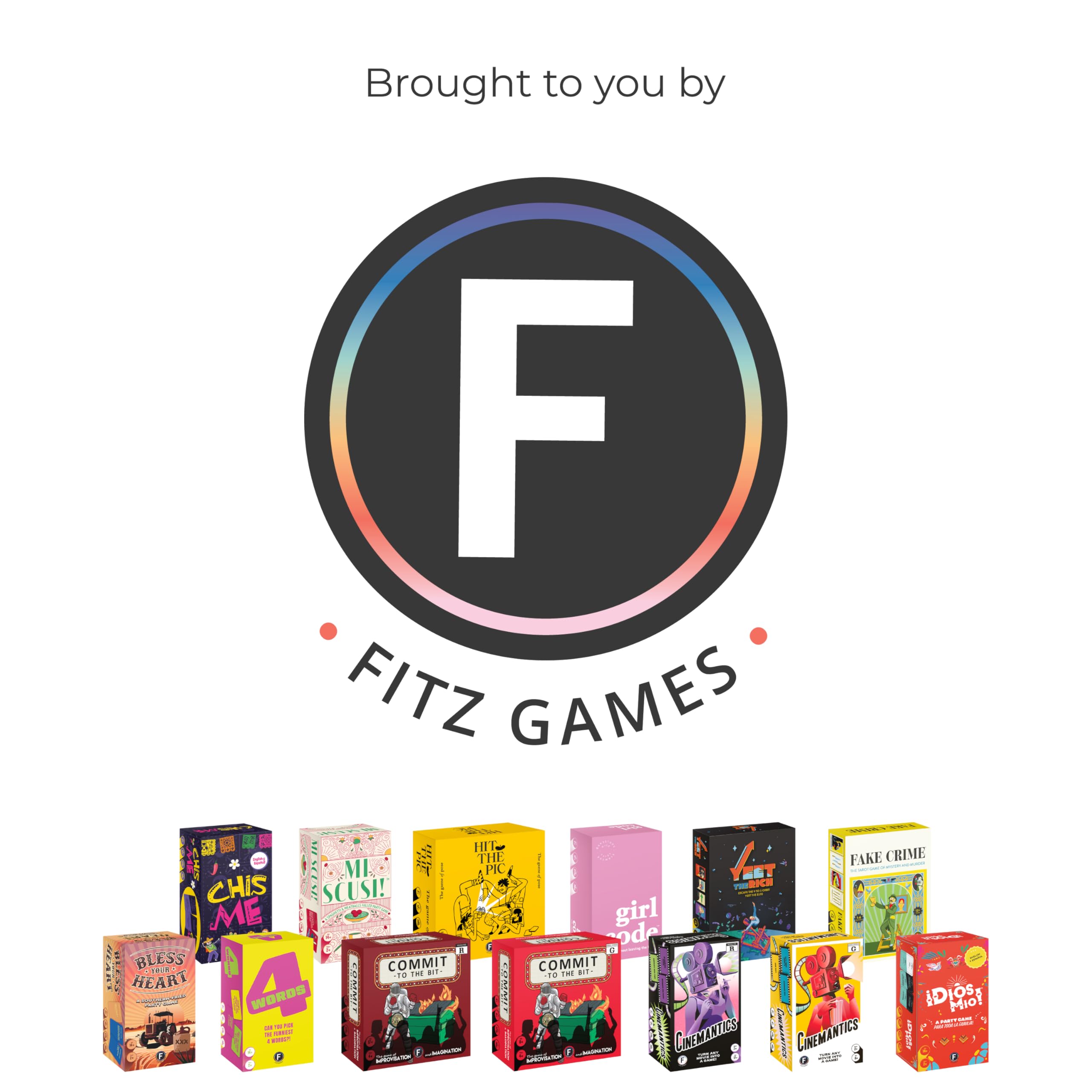 FITZ Gefälschtes Kriminal-Partyspiel – schnelles Strategie-Kartenspiel mit Hinweisen und Abzug mit 5 Spielmöglichkeiten – für Kinder ab 12 Jahren, 1–6 Spieler, 20 Minuten Spielzeit