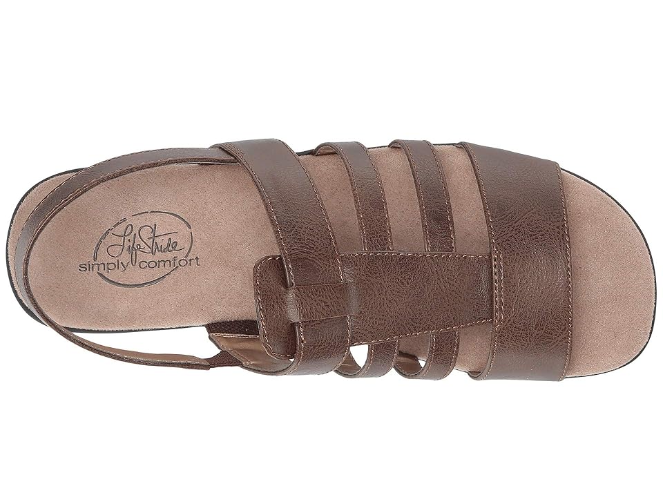 

LifeStride Edina (Dark Tan) Women's Shoes, Brown