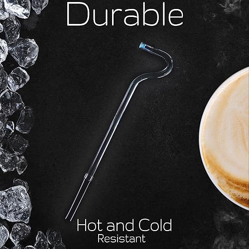 Miniatura 3 de Paquete de accesorios de extensión para popote antiarrugas original, 2 extensiones de silicona y 6 tapones de repuesto, diseñado para vasos altos de