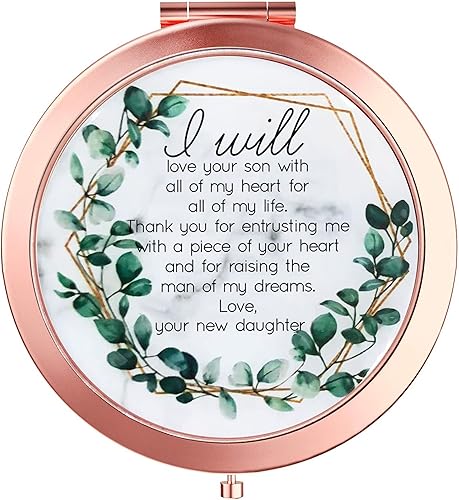 Regalos para la madre del novio de la novia en el día de la boda, regalos de suegra para cumpleaños, Navidad, regalos para mamá de hija, espejo