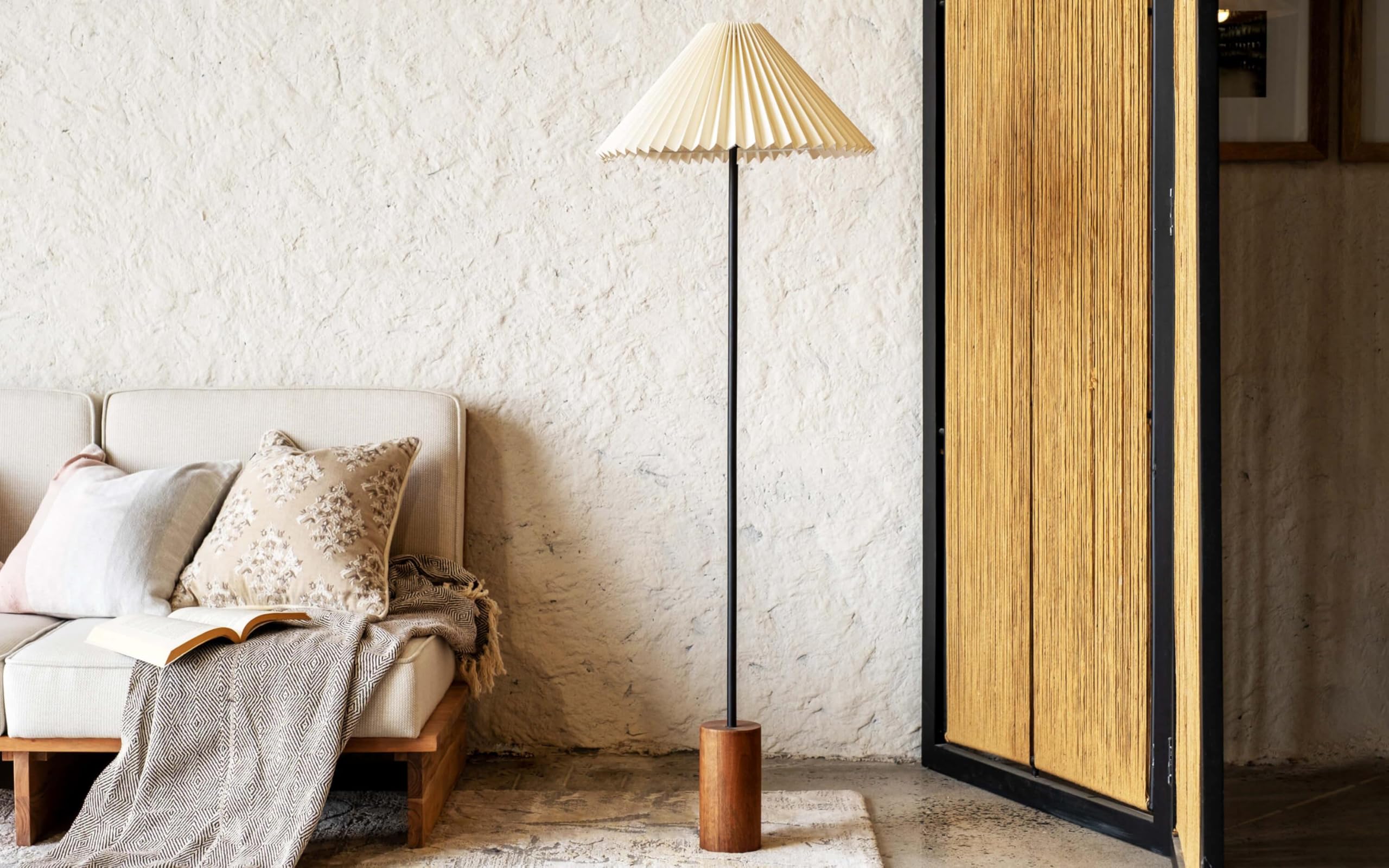Orange Tree Fanny Floor Lamp with Curved Frame and Balanced Shade | Standing Light for Lounges | Living Rooms | Reading Areas-picture-11