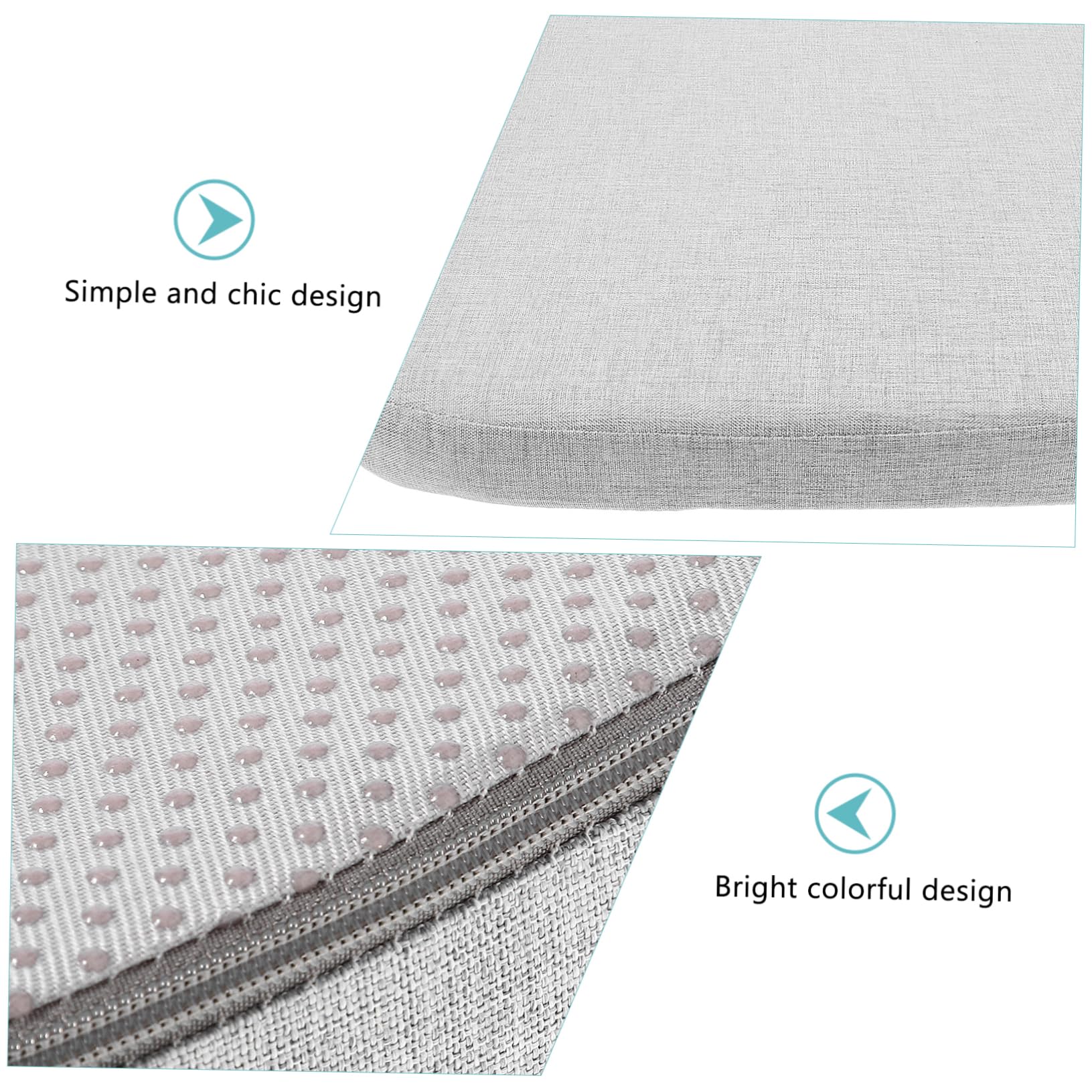 Cabilock Cojín para Silla Elevadora Cojines De Silla De Viscoelástica Cojín De Yoga Cojín De Asiento Cuadrado Asiento Elevador Cojín Grueso para Silla Niño Pequeño Herradura Esponja