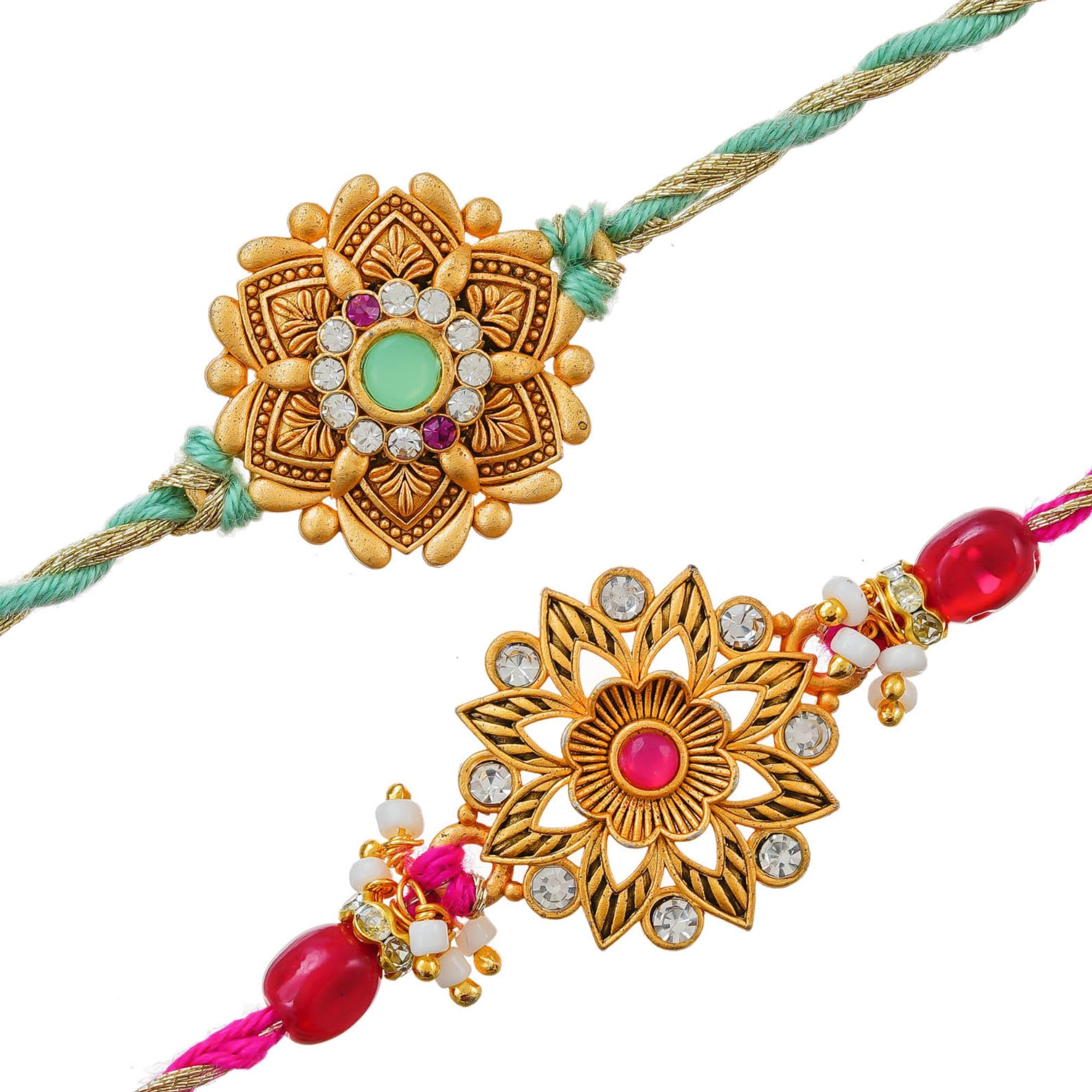 Diamond Rakhi Set - Best Bro Ever Gift -10