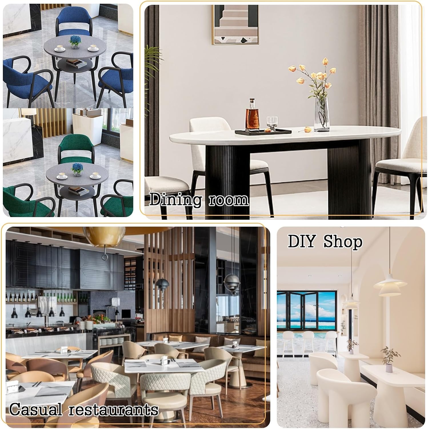Reception Table and Chair Combination, with 3 Chairs Set,Leisure Area Home Balcony Small Round Table,Office Conference Table, Nordic Negotiation Table and Chair,Dining Ta,C-07-70CM