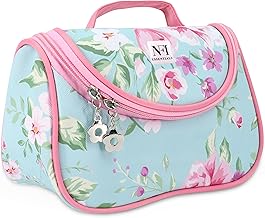 NFI essentials Makeup Pouch Floral Print Cosmetic Pouch Vanity Case Jewellery Pouch Stationery Pencil Case Travel Organiser Travel Pouch Bridal Gift