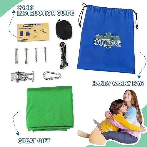 Vista 67 de OUTREE Columpio sensorial para niños con gancho giratorio de 360°, columpio de terapia interior ideal para autismo, TDAH, trastorno de procesamiento