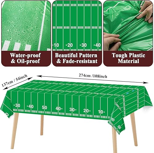 Vista 147 de Qyeahkj Platos de decoración de fiesta de cumpleaños de fútbol, servilletas, suministros de mantel, suministros para 24 invitados, vajilla