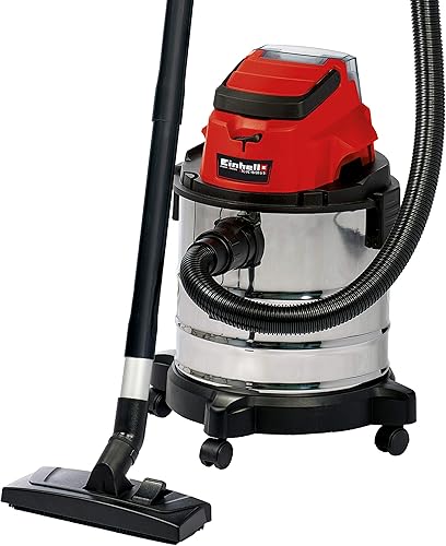 Miniatura 1 de Einhell TC-VC - Tanque seco de acero inoxidable 1820 li, solo herramienta (batería + cargador no incluidos)