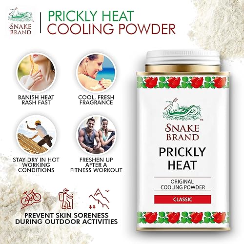 Miniatura 6 de Snake Brand Prickly Heat Talco refrescante, Blanco