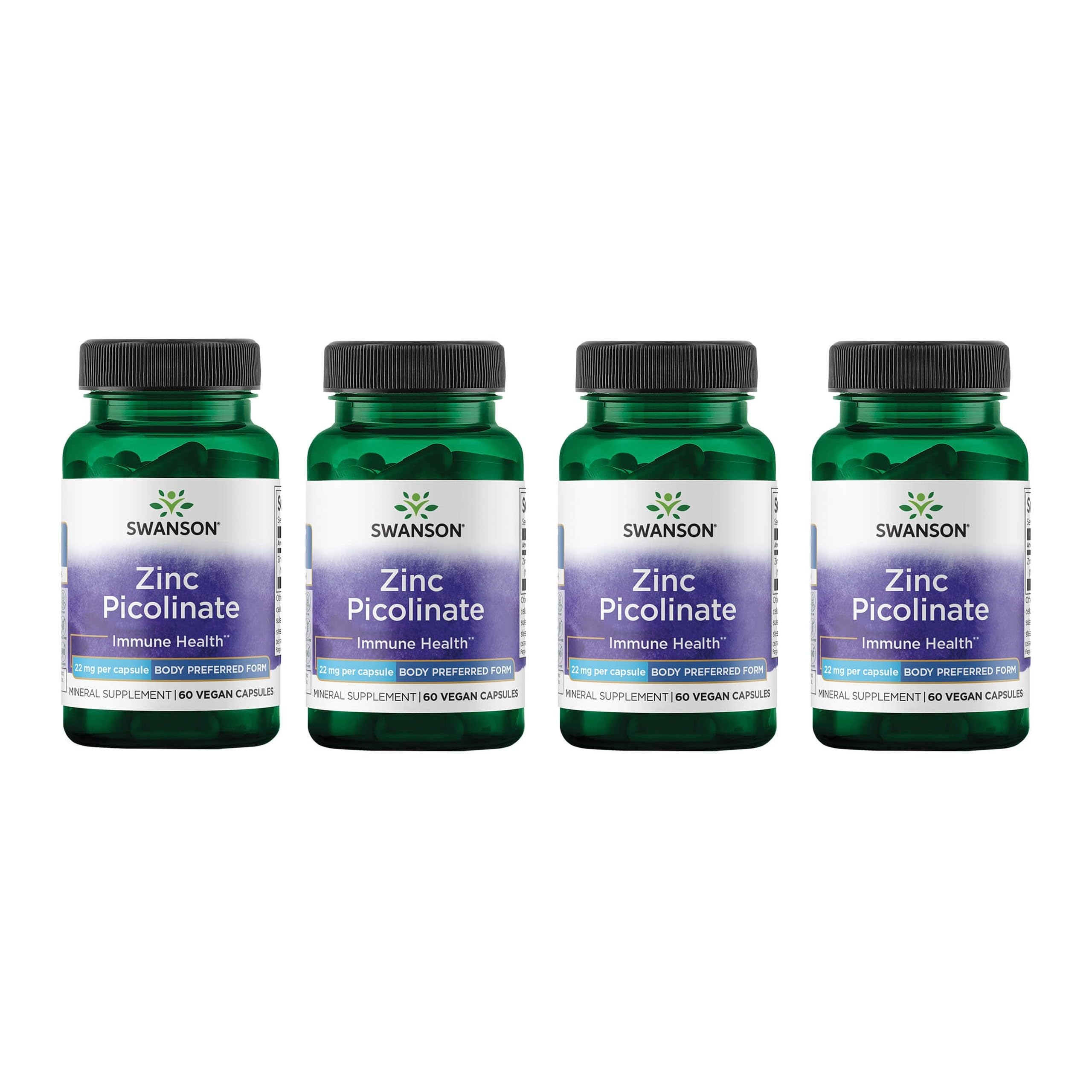 Swanson Zinc Picolinate Chelated Mineral, 22 mg, 60 Vegan Capsules — Amazon image 8
