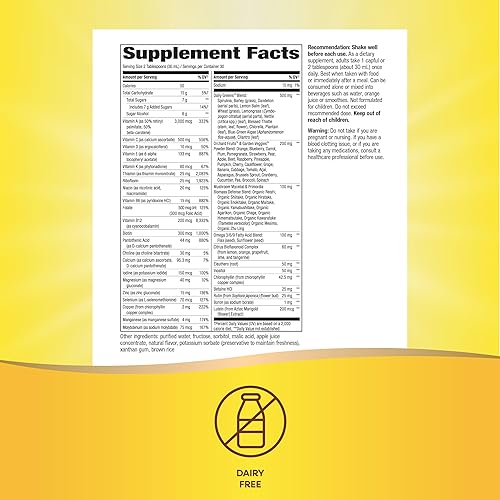 Miniatura 6 de ¡Nature's Way Alive! Líquido multivitamínico con sabor a cítricos, mezclas a base de alimentos y antioxidantes, 30.4 fl oz