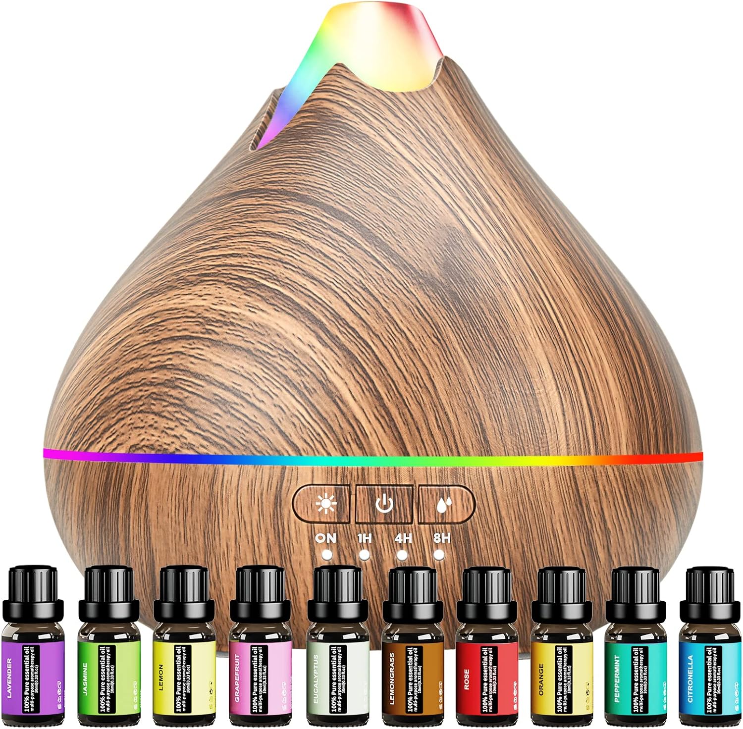 Amazon.com: Essential Oil Diffusers for Home with Top 10 Oil Diffuser ...