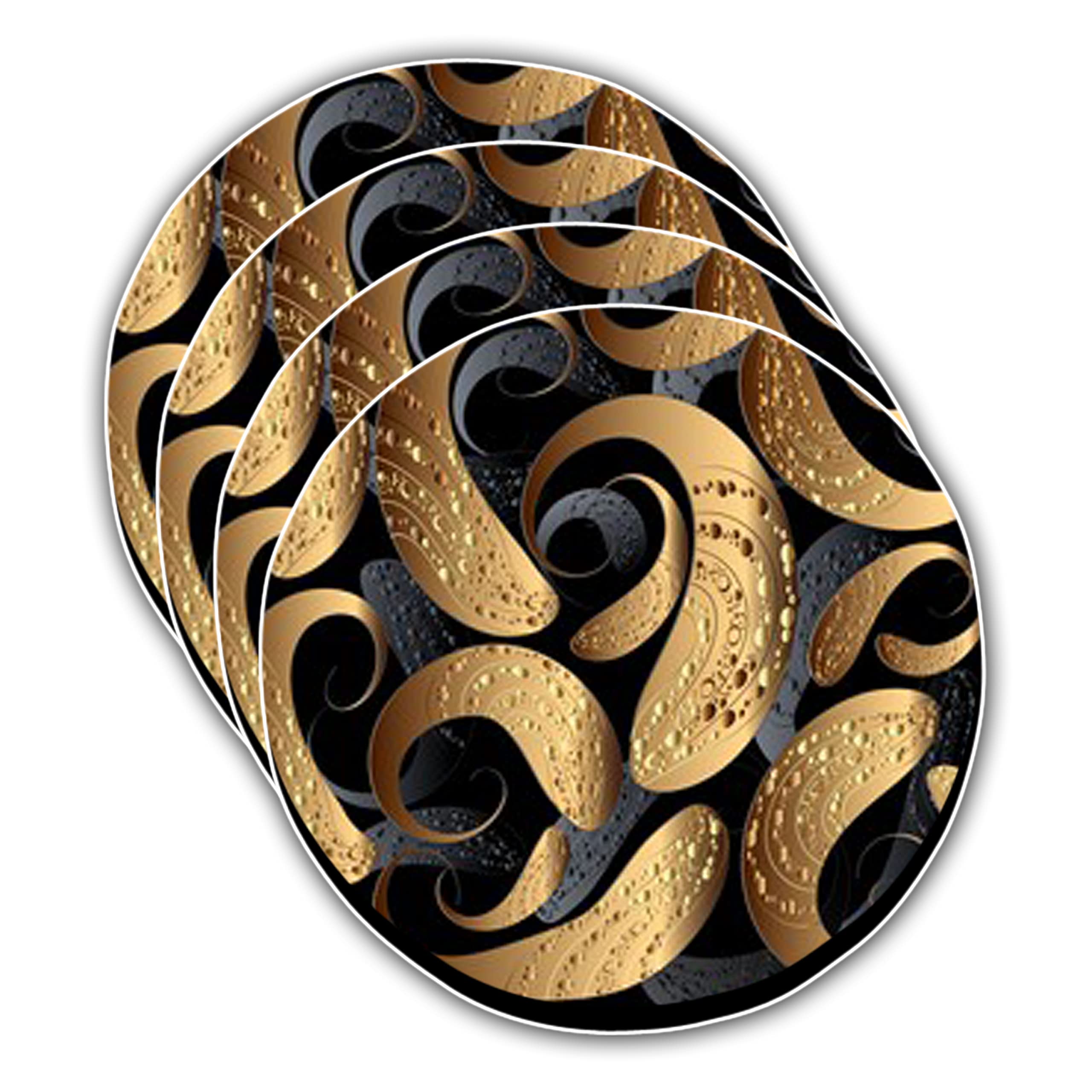 The Customizers Wooden 3D Abstract Pattern Printed Tea Coaster for Dinning Table, Home and Kitchen (Set of 4) (B099F1P7XM) Amazon Price History, Amazon Price Tracker