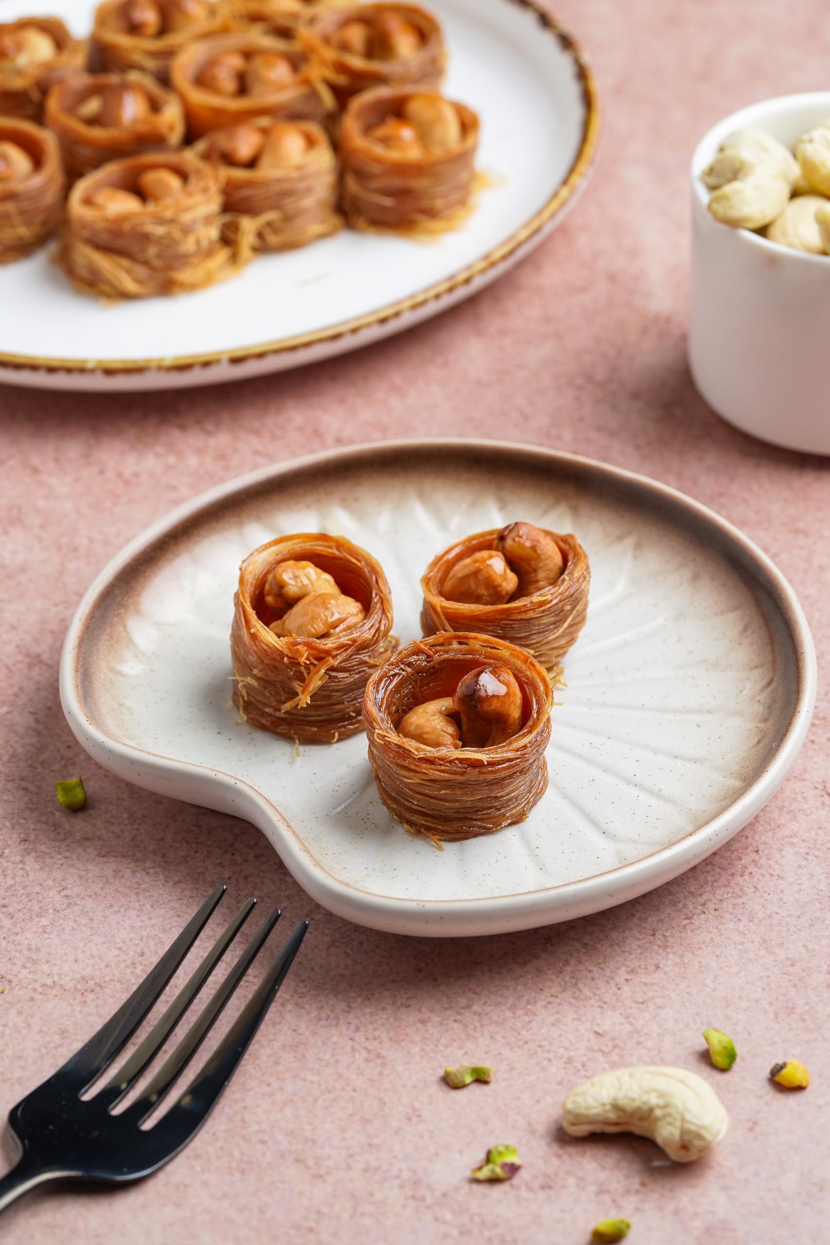 Gourmet Baklava Cashew Nest- Nutty Bliss in Every Bite (250 Grams)