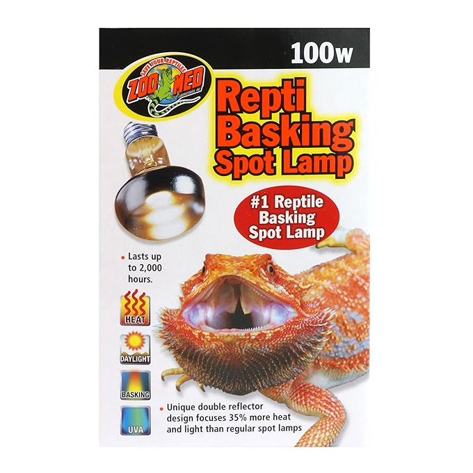Zoo Med爬虫类晒太阳灯100瓦白光