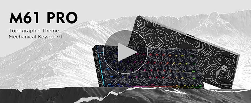 Amazon.com: HITIME 60% Percent Keyboard, Topographic Theme