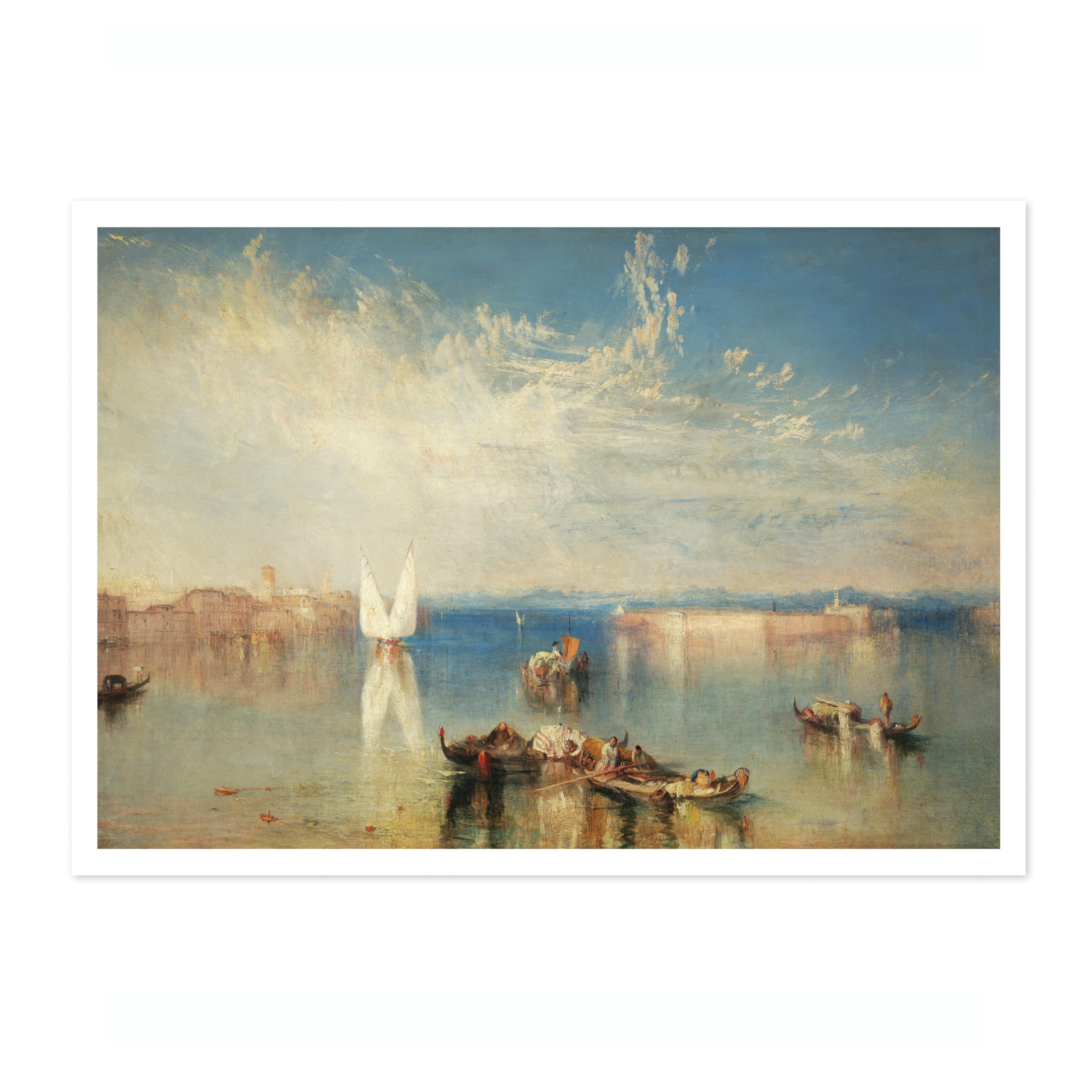 The Campo Santo, Venice Joseph Mallord William Turner Print, Classic Art Painting Print, Romanticism Art Exhibition Wall Art, Vintage Home Decor Picture, A1 (Print Only) - 84.1x59.4cm โ image 1