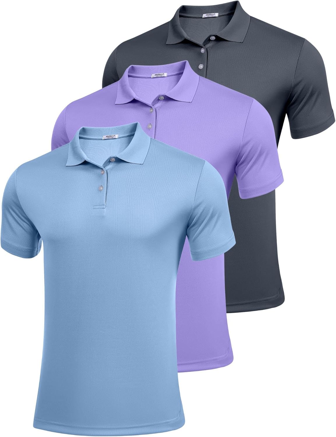PINSPARK Golf Polo Shirts for Men Quick Dry Short Sleeve Collared Shirt Slim Fit Summer Casual Polos Shirt