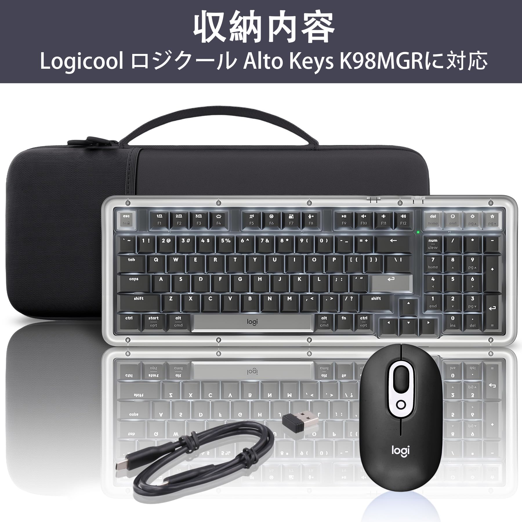 Amazon.co.jp: co2CREA Compatible Logicool Alto Keys K98M/K98MOW