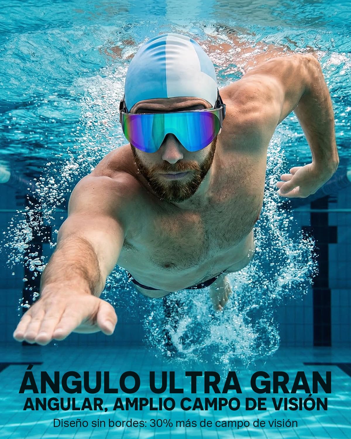 Gafas de Natación Zoomsnail Pack de 2 Adultos Niños Anti-vaho Sin Fugas Protección UV 180°