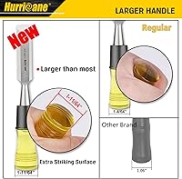 Vista 3 de HURRICANE Juego de 4 cinceles de madera para carpintería. Cuchillas de borde biselado de acero CR-V con tapas de seguridad. Agarre extra grande