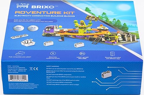 Miniatura 6 de Kit conductor de ladrillos de construcción cromados para camión de atracciones LegoCity Space Ride. Compatible con el modelo 60313, no incluye el