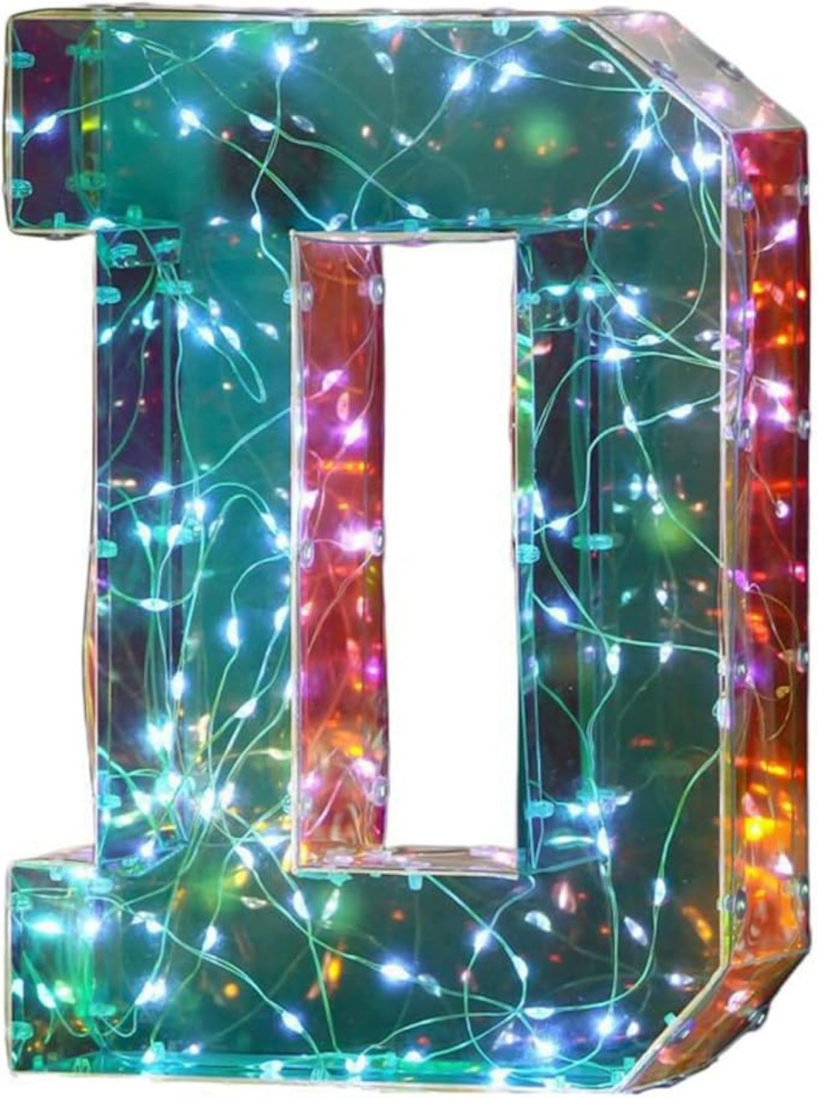 Jemnpela LED Marquee Letter Number Sign Lights Glitter Light Up Alphabet Figure Night Light for Birthday Party Wedding Home Bar Holiday Wall Decoration