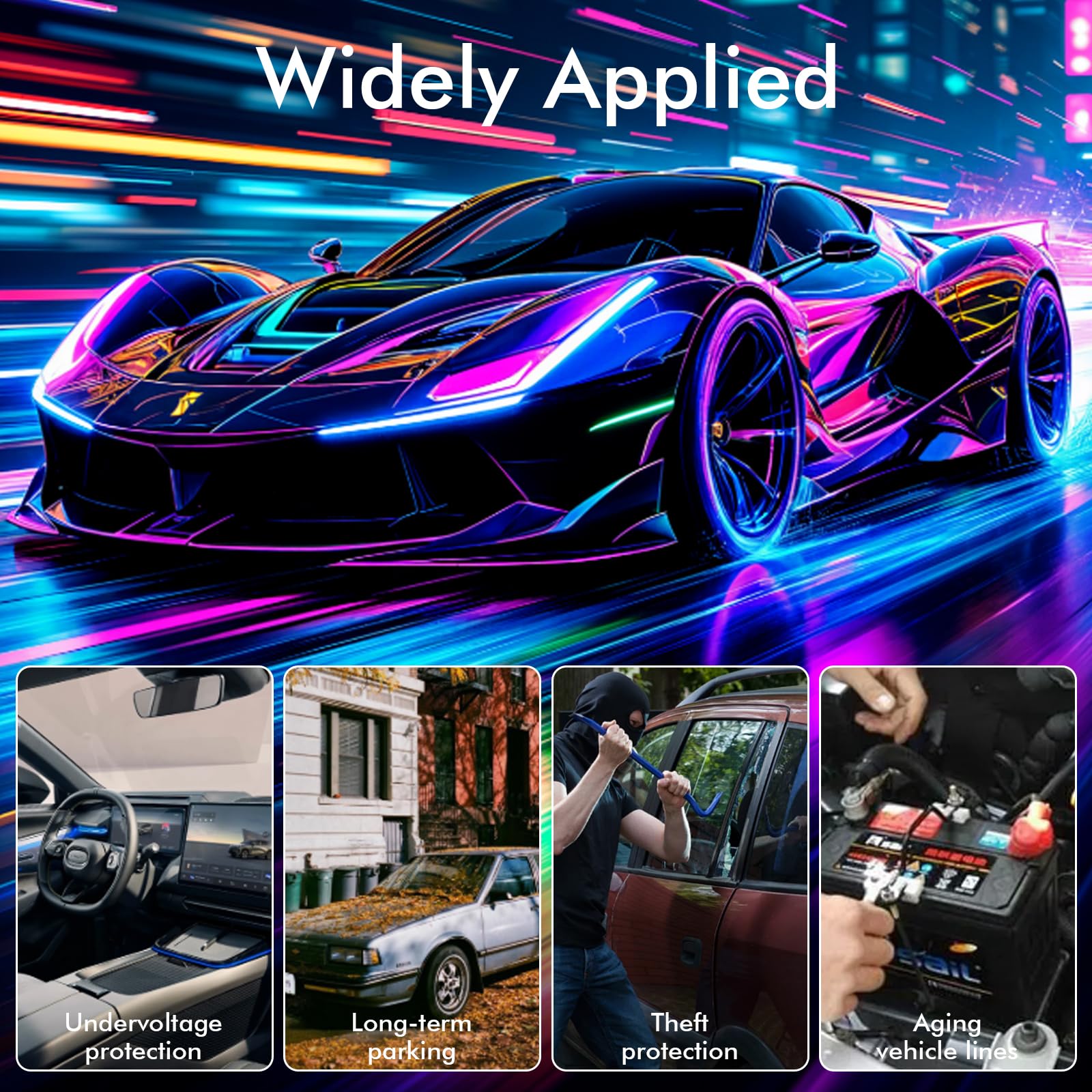 Interruttore di separazione per batteria da 12 V, 240 A, con 2 telecomandi, smart wireless, interruttore di separazione per auto, camper, ATV, camion, barca