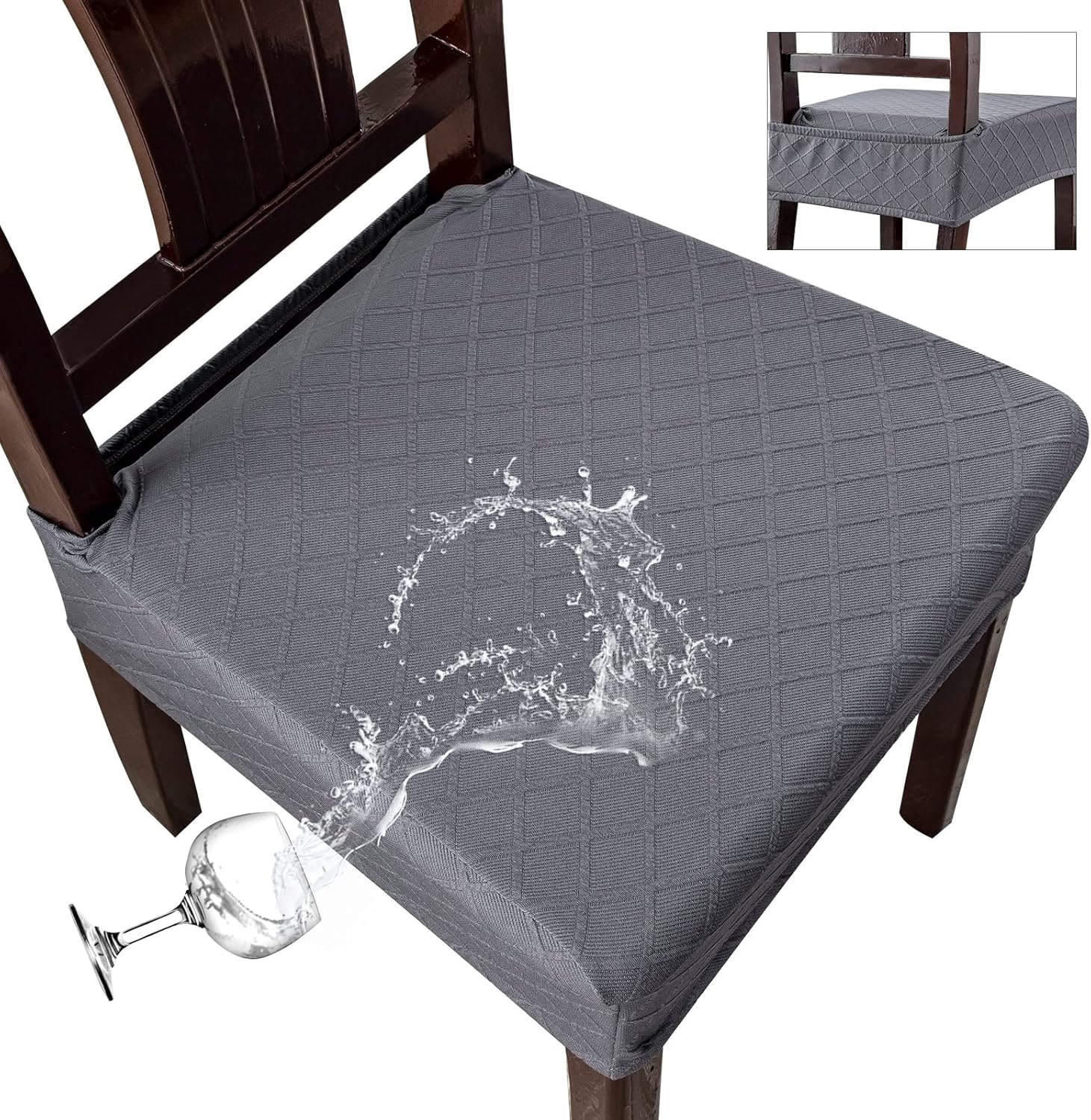 Genina Waterproof Seat Covers for Chairs Seat Covers for Dining Room