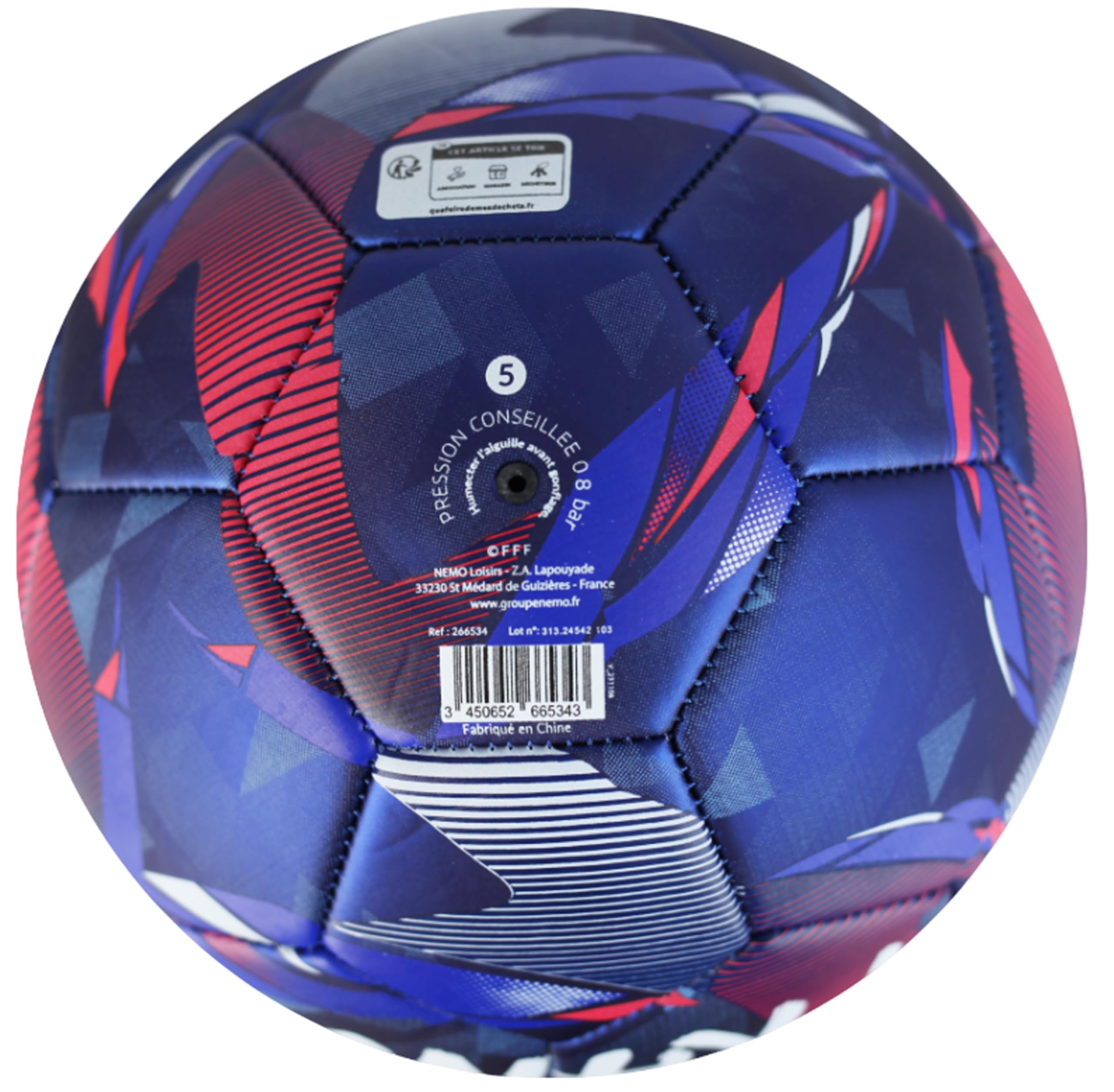 Ballon De Football Officiel FFF – Équipe De France – Collection Officielle Made In France