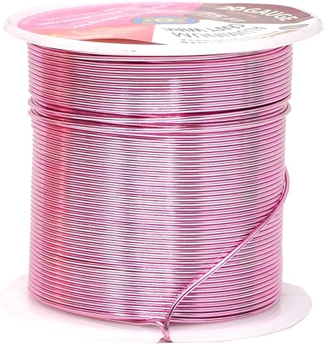 Vista 867 de Mandala Crafts Alambre de aluminio anodizado de calibre 8 para hacer joyas, alambre neutro flexible de color de 128 pies, flexible y flexible