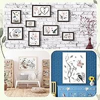 Vista 2 de 12 hojas de calcomanías para transferencia para manualidades y muebles, calcomanías clásicas de pájaros, floral, lavanda, mariposa, para el hogar