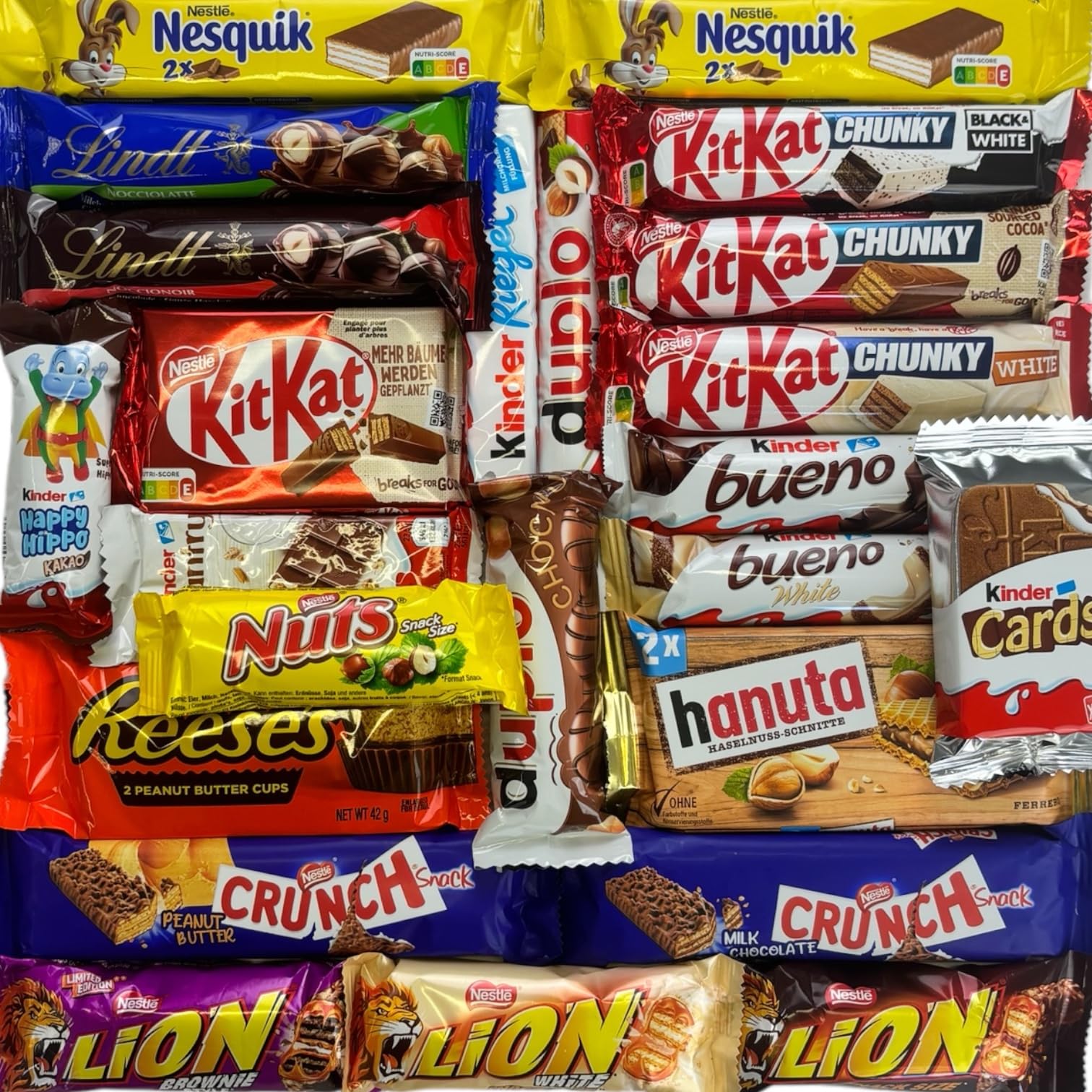CAPTAIN PLAY Caja Especial Surtido de Barritas de Chocolate – 1 kg, variedades de snacks de chocolate – Oficina, Cumpleaños & Candy Bar