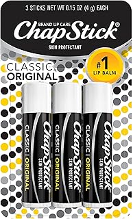ChapStick Classic Original Lip Balm Tubes, Lip Care - 0.15 Oz (Pack of 3)