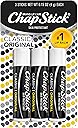 ChapStick Classic Original Lip Balm Tubes, Lip Care - 0.15 Oz (Pack of 3)