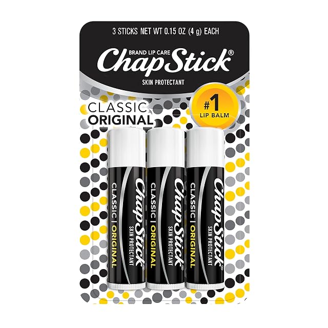 ChapStick Classic Original Lip Balm Tubes Lip Care - 0 15 Oz Pack of 3