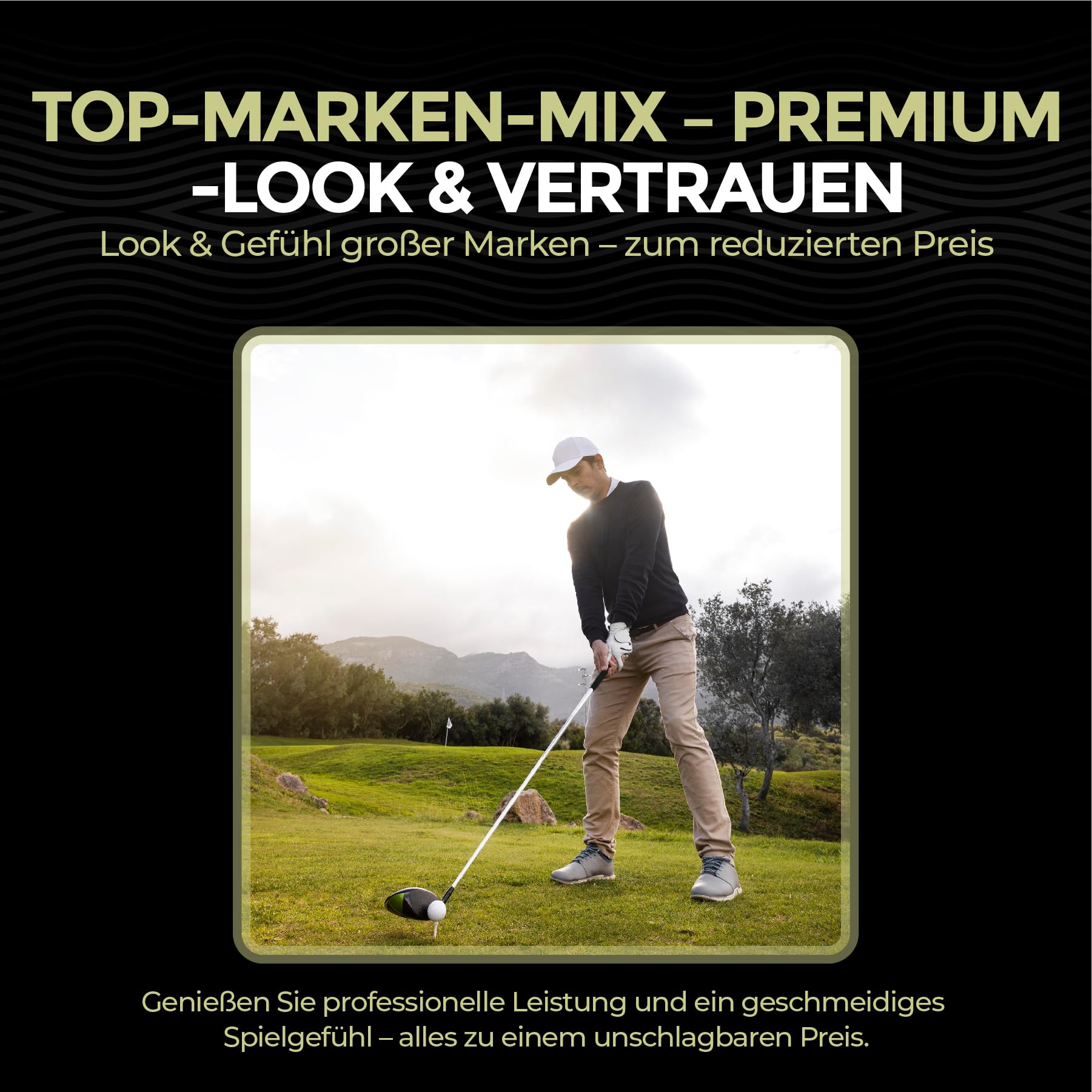 Golfbälle gebraucht - recycelte Grade-A-Golfbälle Lakeballs Mix - 22 Stück