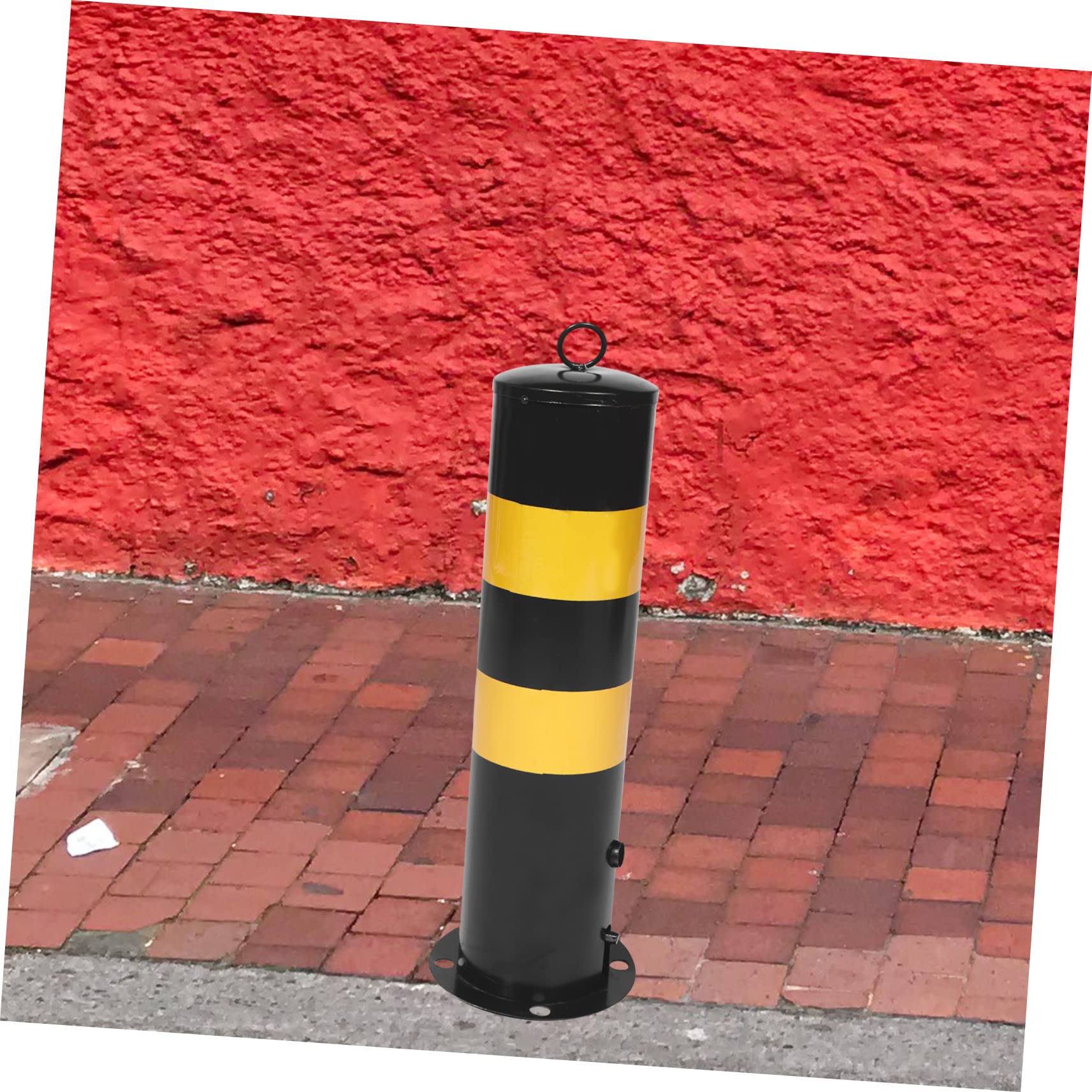 Poteau Parking en Acier Noir, Colonne D'avertissement, Barrière Allée