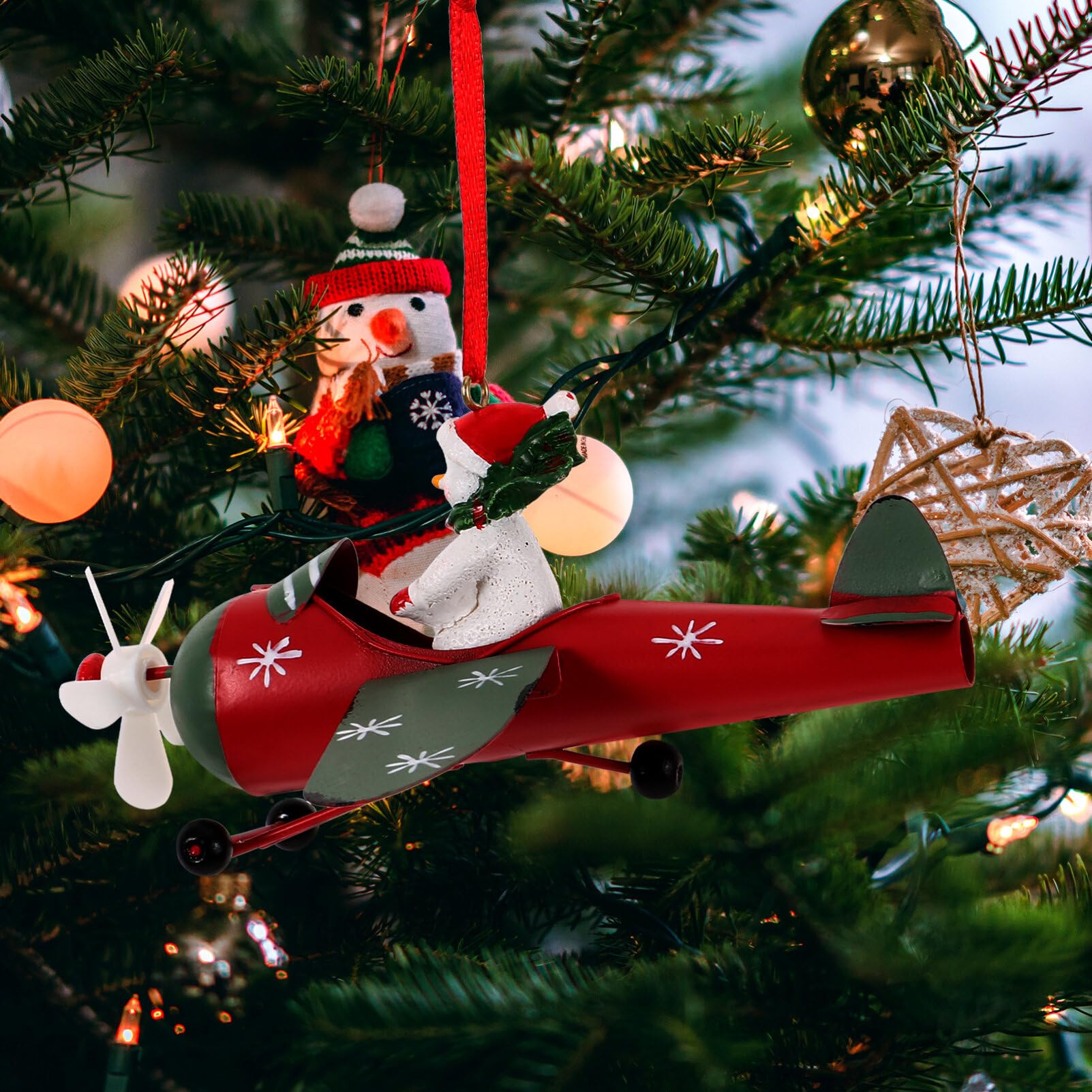 Amazon.co.jp: Toyvian クリスマス7飛行機7オーナメント7雪だるま7