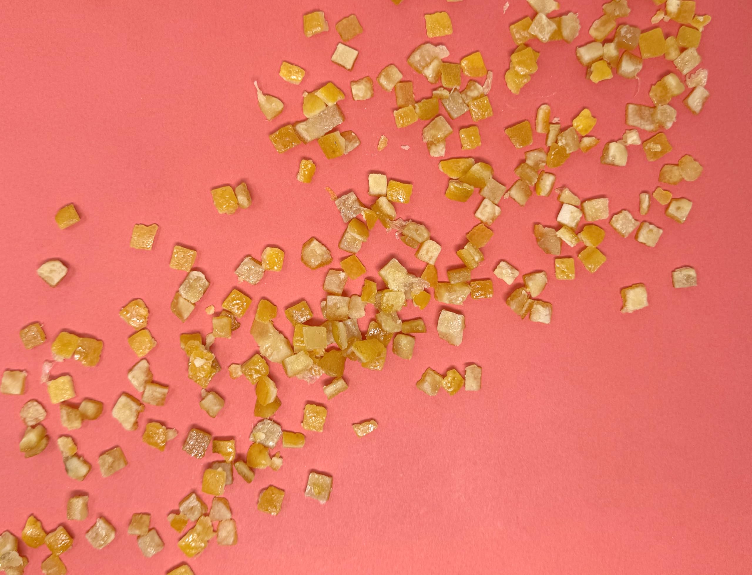 Candied Orange Peel, Diced Candied Orange Peel for Baking, Cocktails Garnish, Candied Peel 7 Ounce