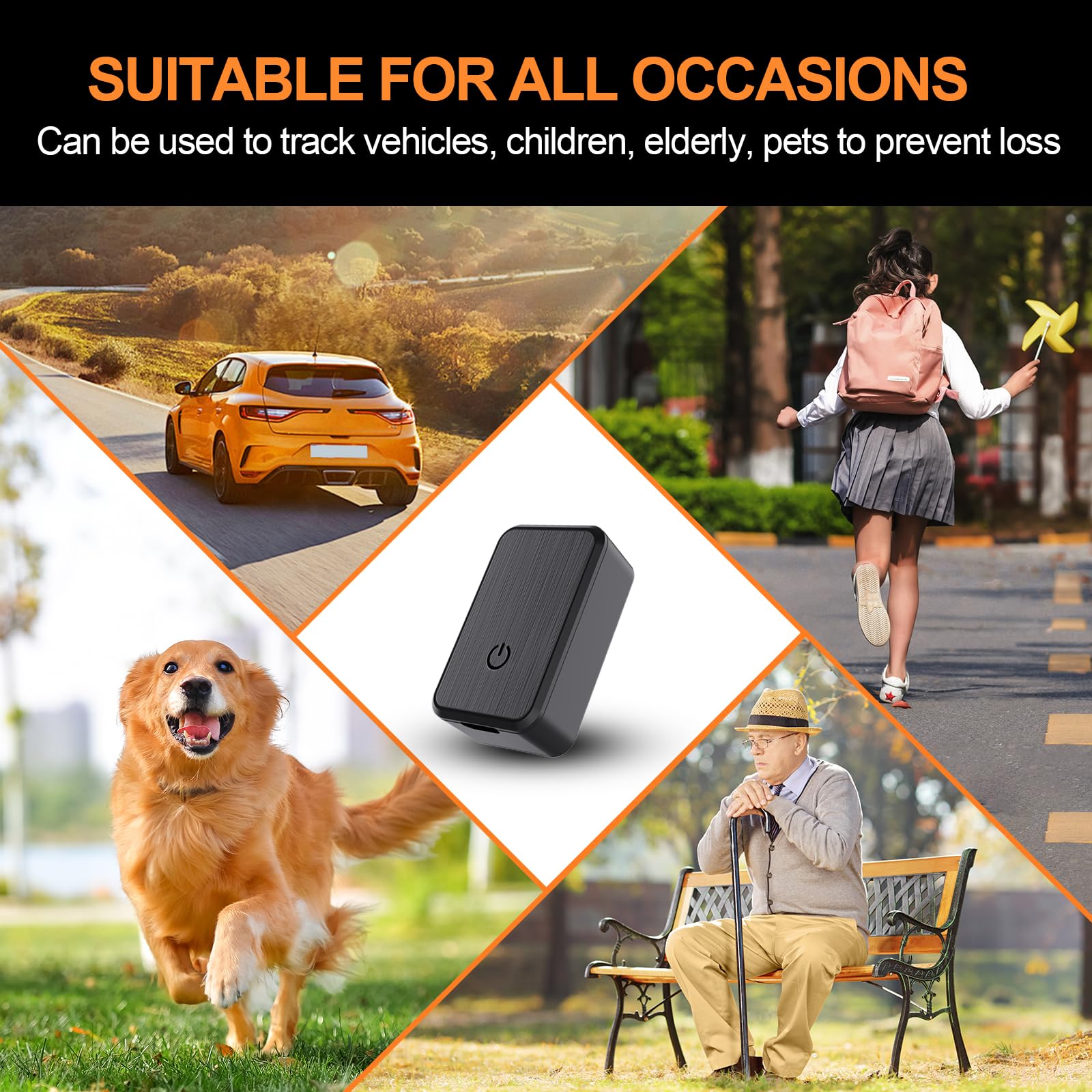 Mini GPS Tracker for Vehicles - Portable Real Time Magnetic GPS Tracking Device for Car, Full Global Coverage Location Tracker for Kids,Dogs,Trucks/Person - image 2