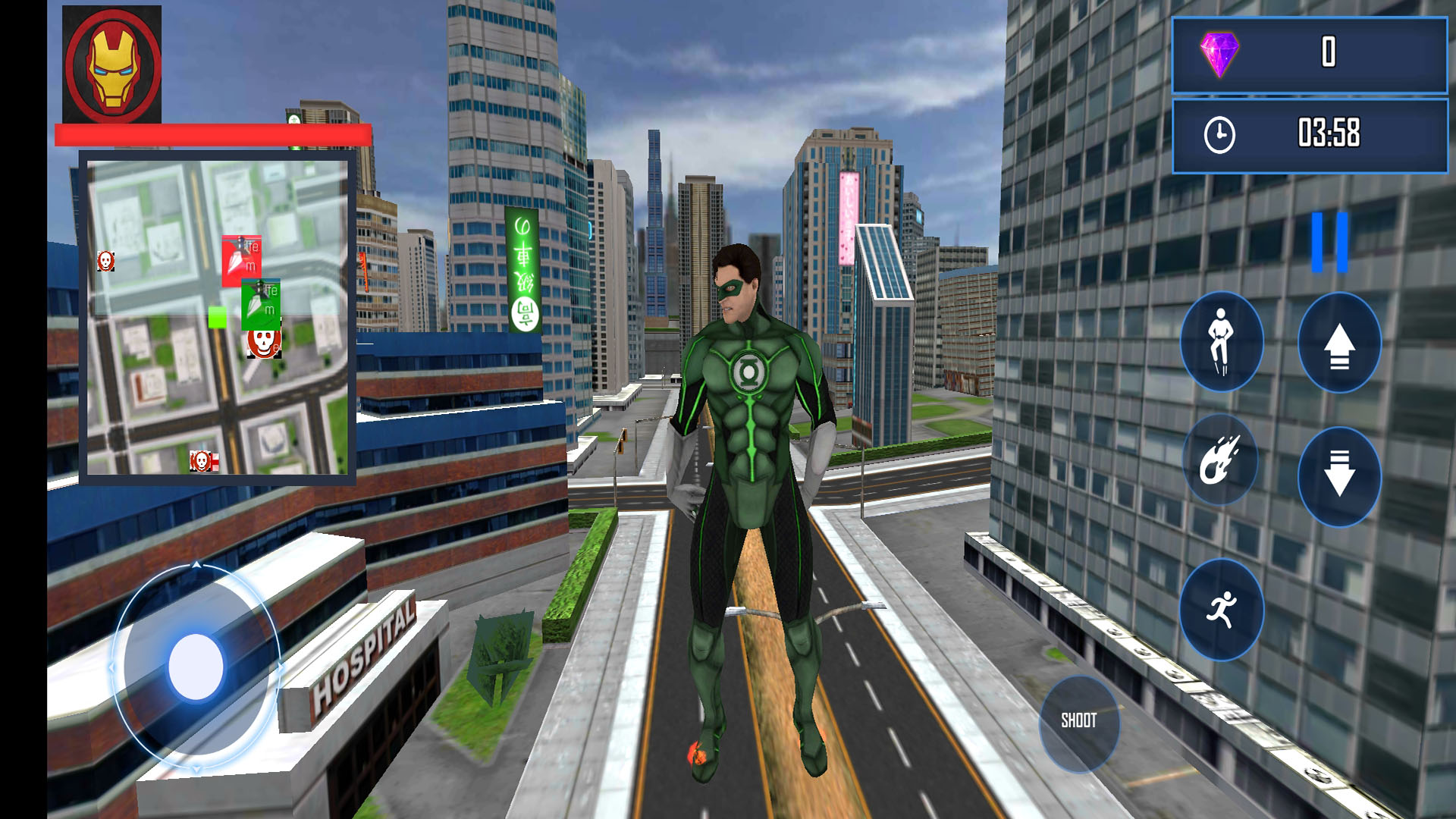 Rope Green Spider Hero-Amazing Spider Rope Hero-gangster crime ...