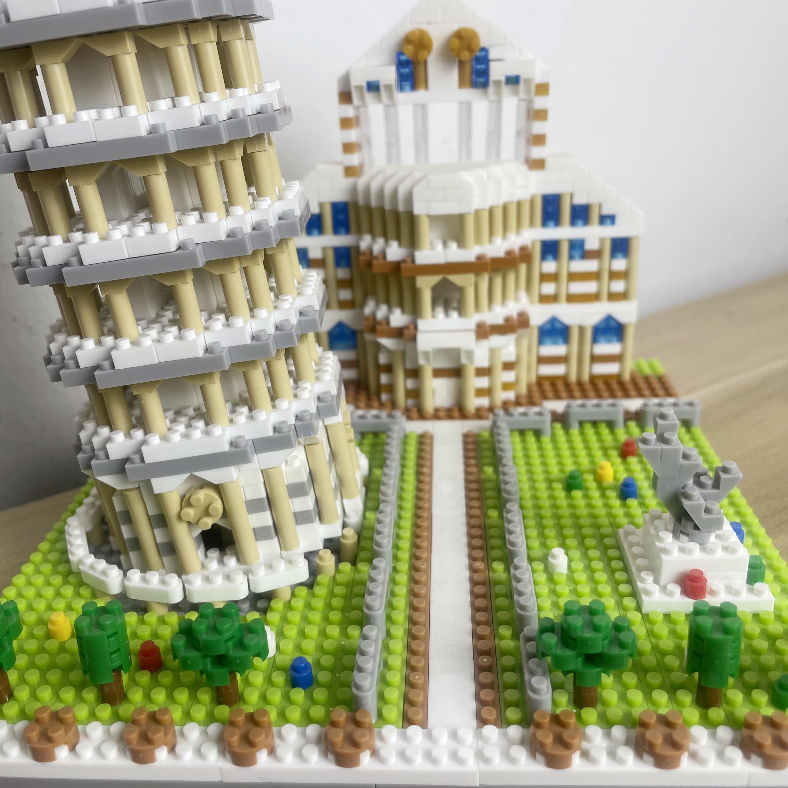 Krzywa Wieża 3D w Pizie włoska architektura zestaw mikro bloków