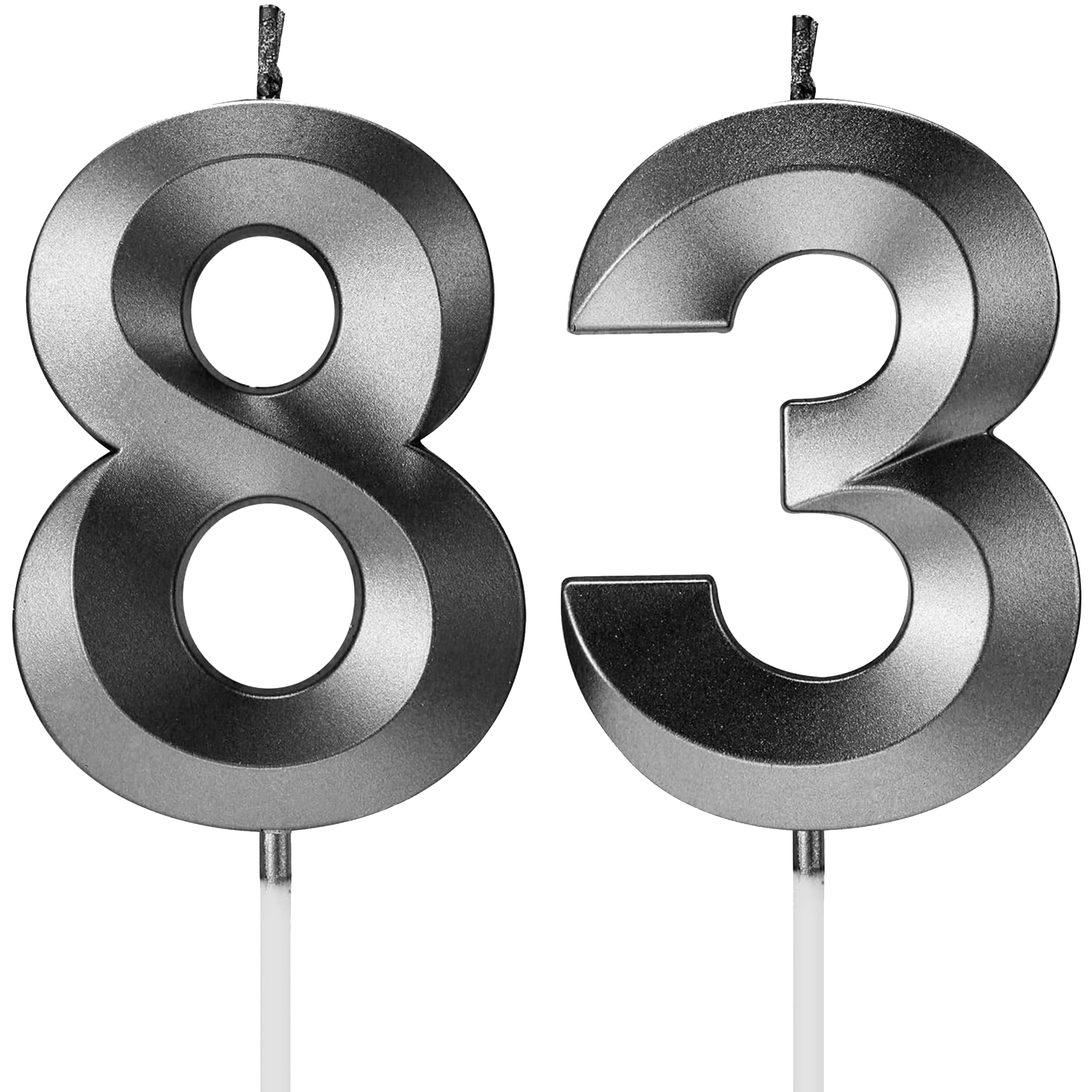 Birthday Candles Number Candles Age Year for Cakes Happy Birthday 3D Designed Wedding Anniversary Party Cake Topper Decorations