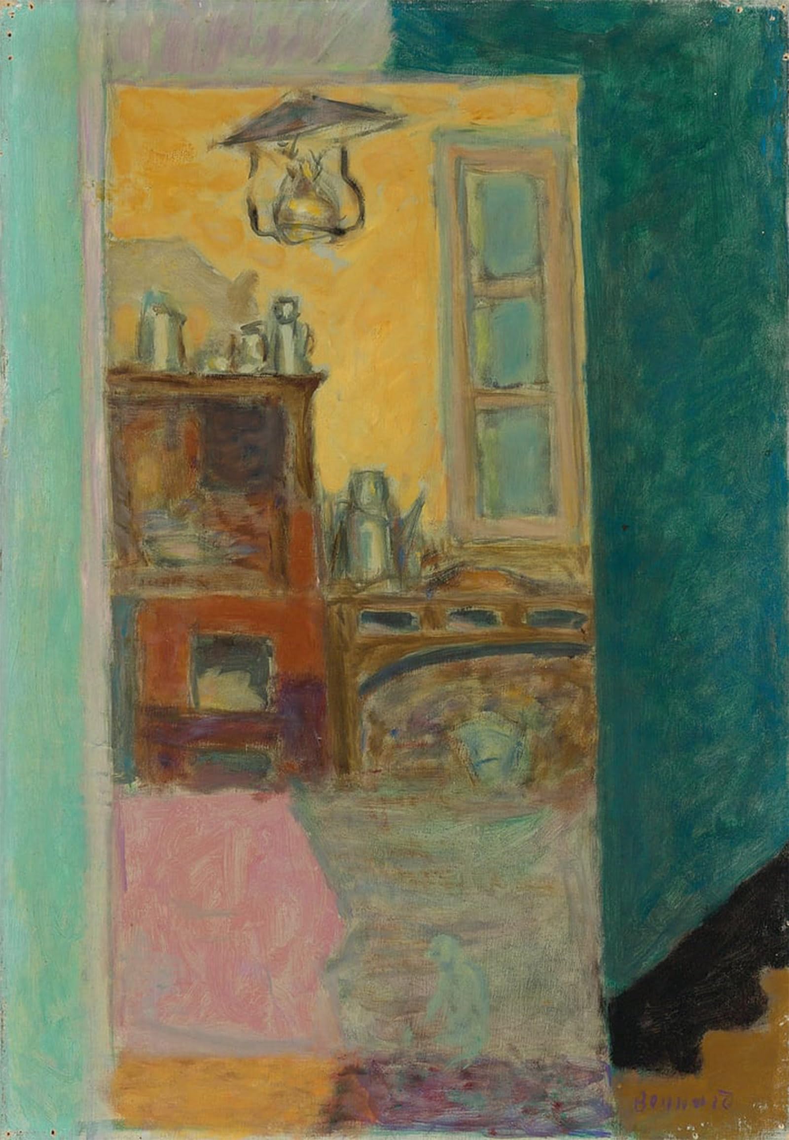 ARTXLXXBN Famous Print Painting Colorful Art Print Petite Cuisine by Pierre Bonnard Canvas Art Decorations for Home Decor 60x90cm